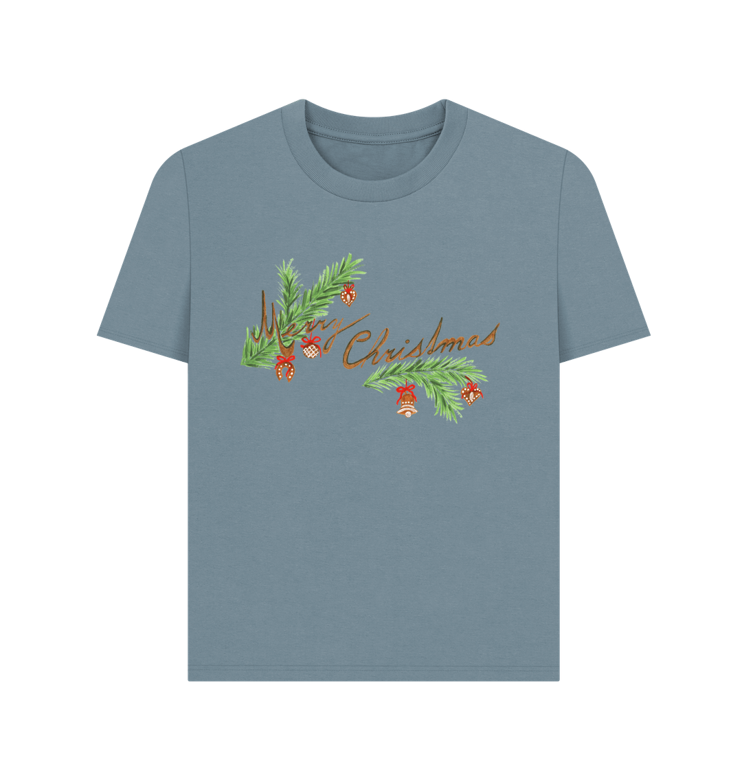 Stone Blue Merry Christmas To You Tee