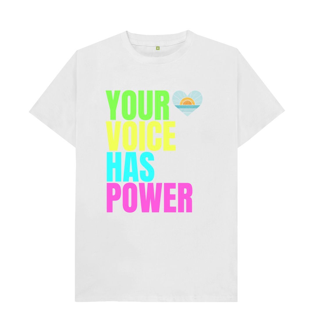 White Your Voice Has Power Tee