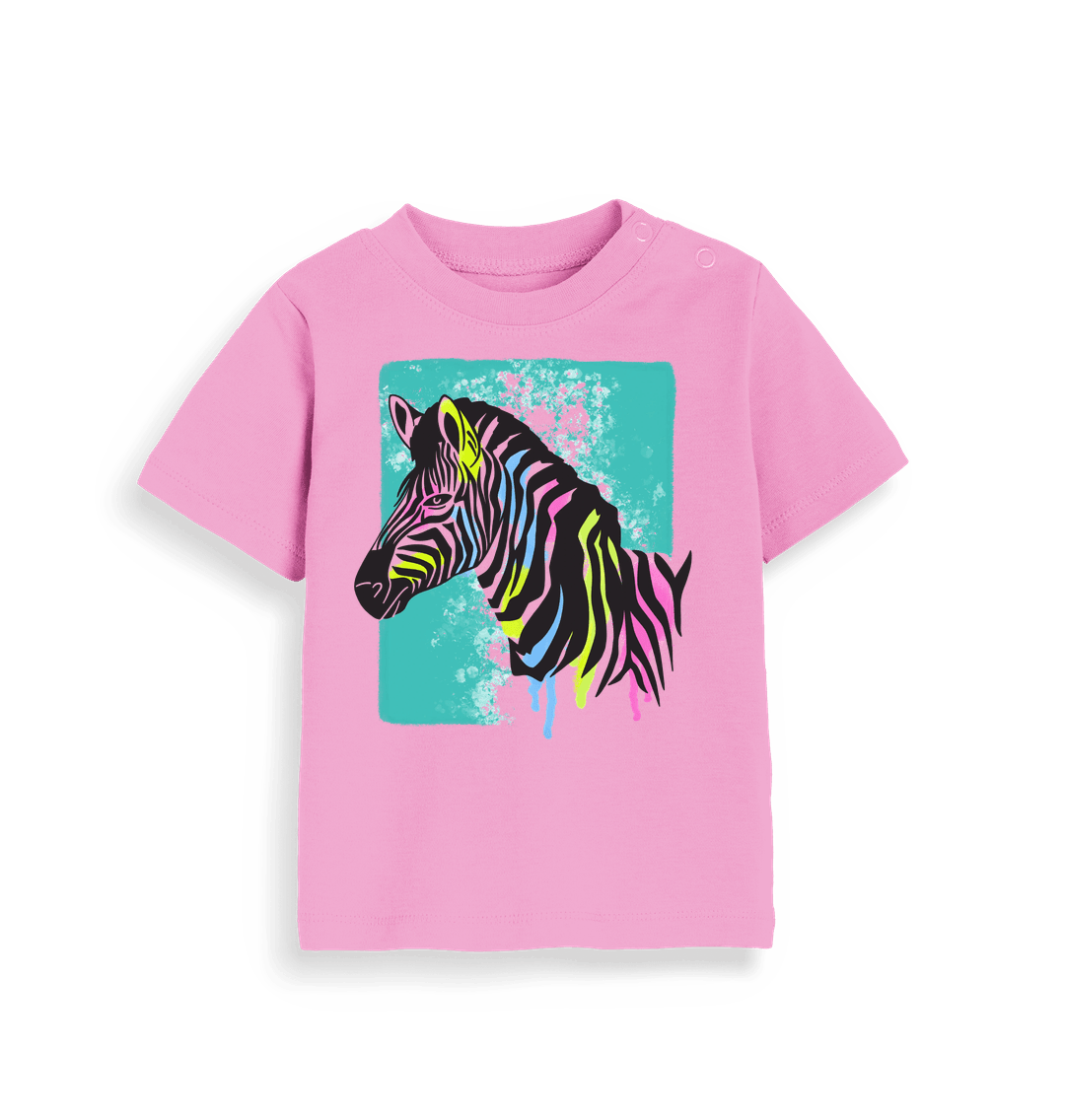 Bubblegum Pink Baby Zebra Tee