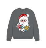 Slate Grey Printed Sweater Front