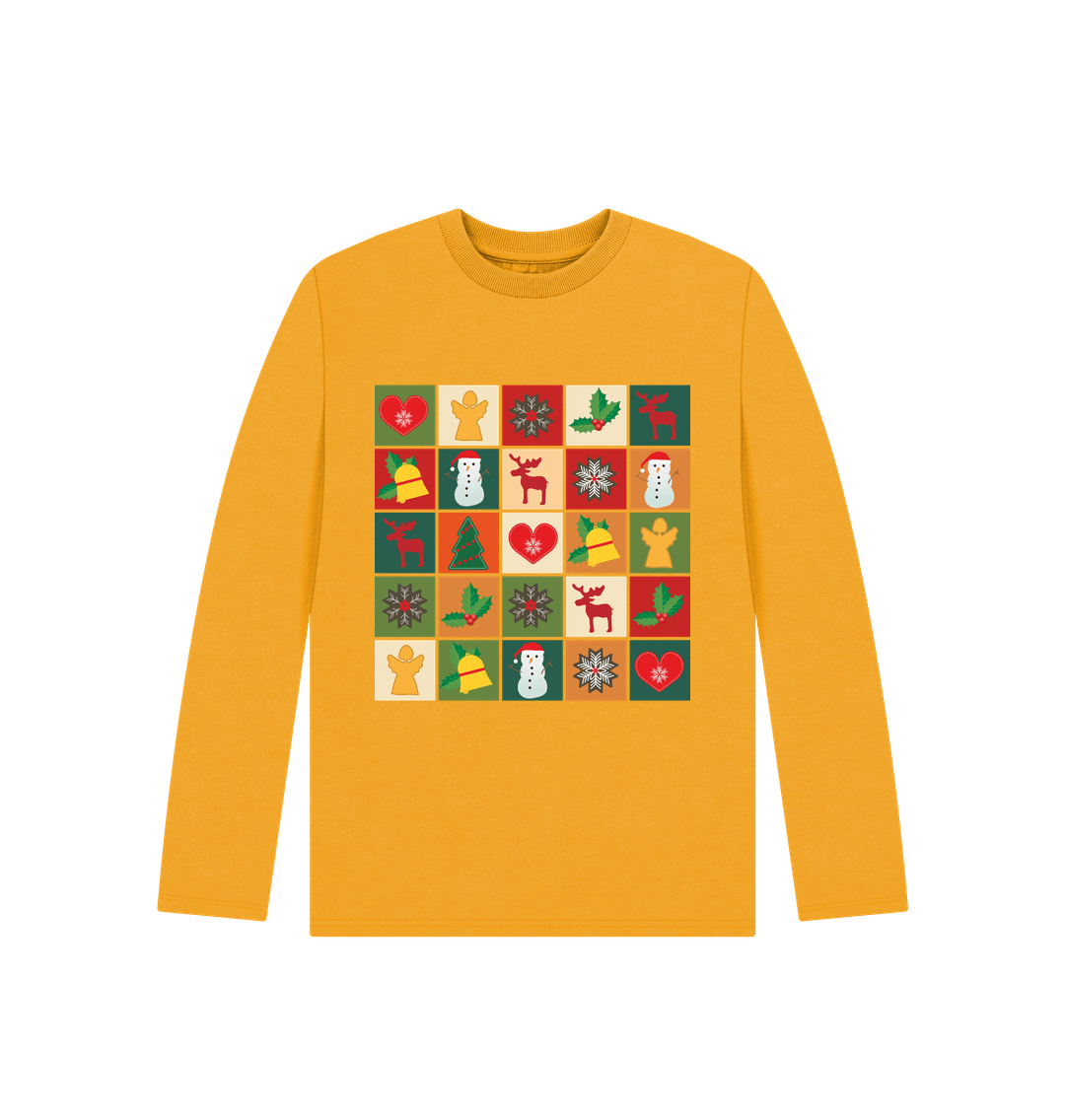 Mustard Christmas Long Sleeves Tee