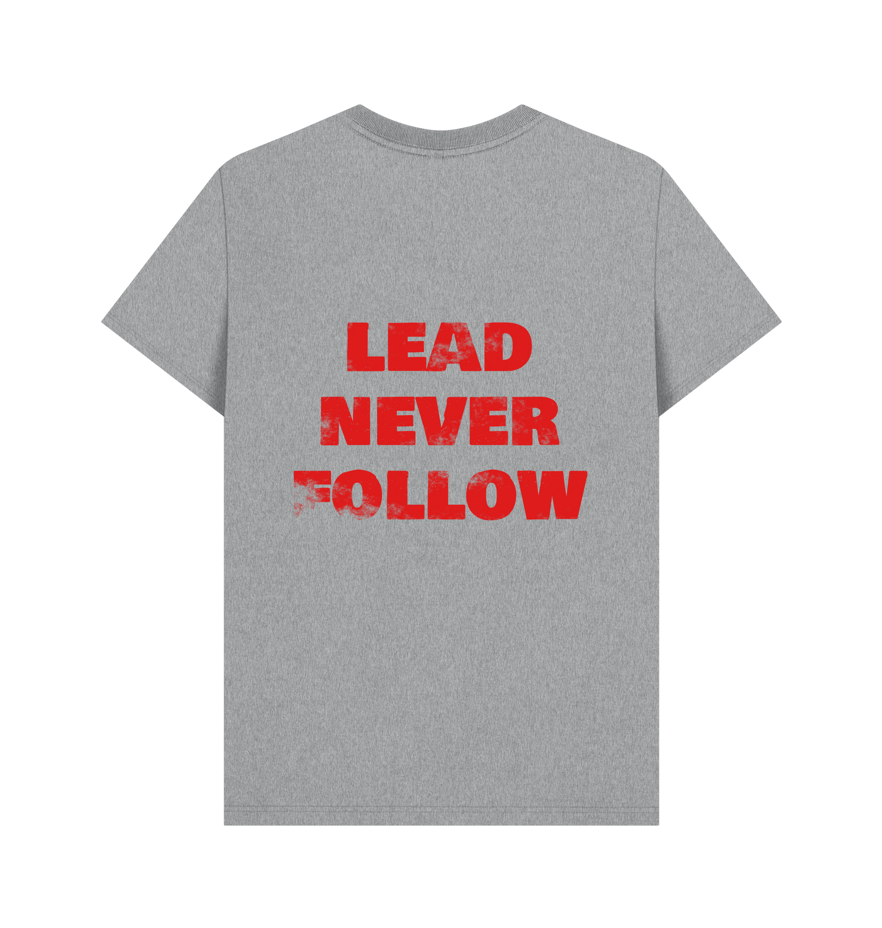 Athletic Grey Printed T-shirt Back
