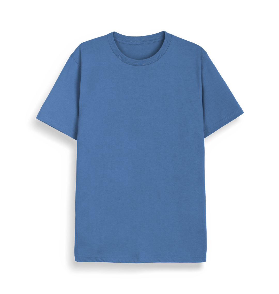 Bright Blue Plain Unisex Crafter Iconic Tee