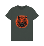 Dark Grey Orange Tiger Tee