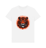 White Orange Tiger Tee