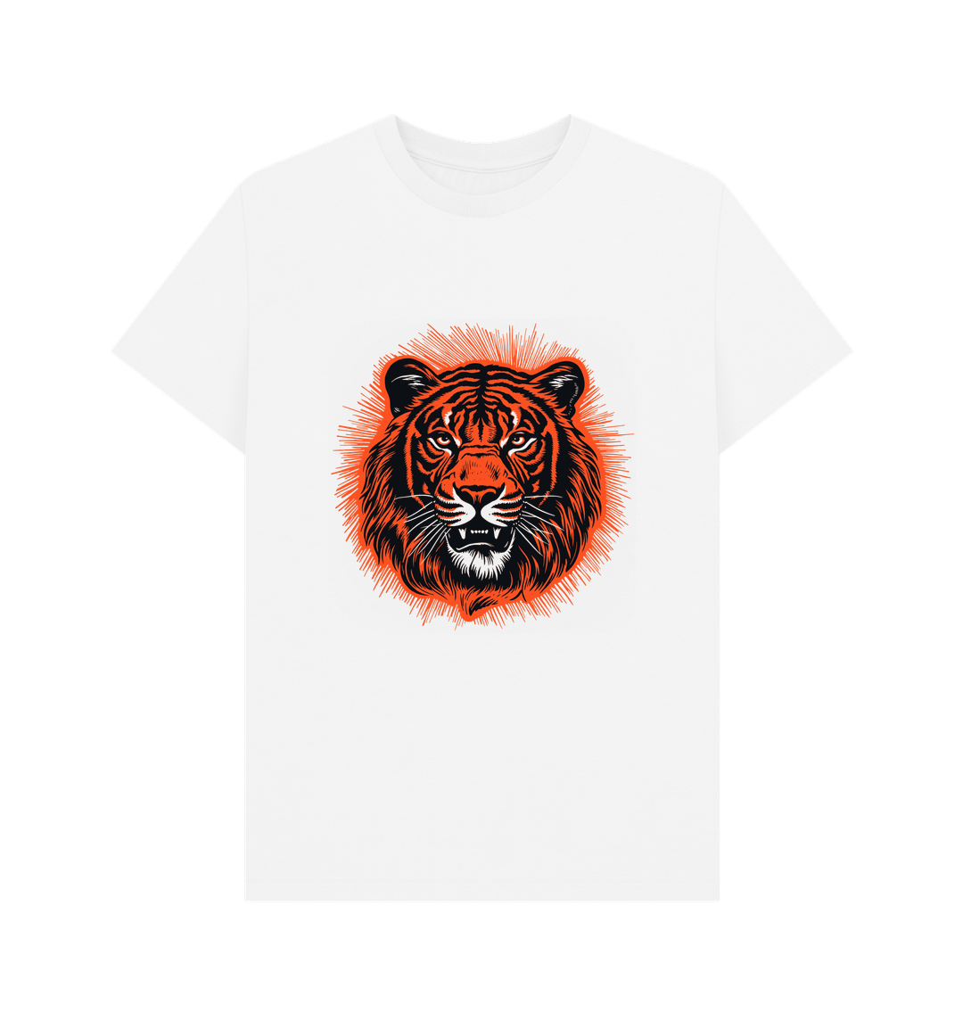 White Orange Tiger Tee