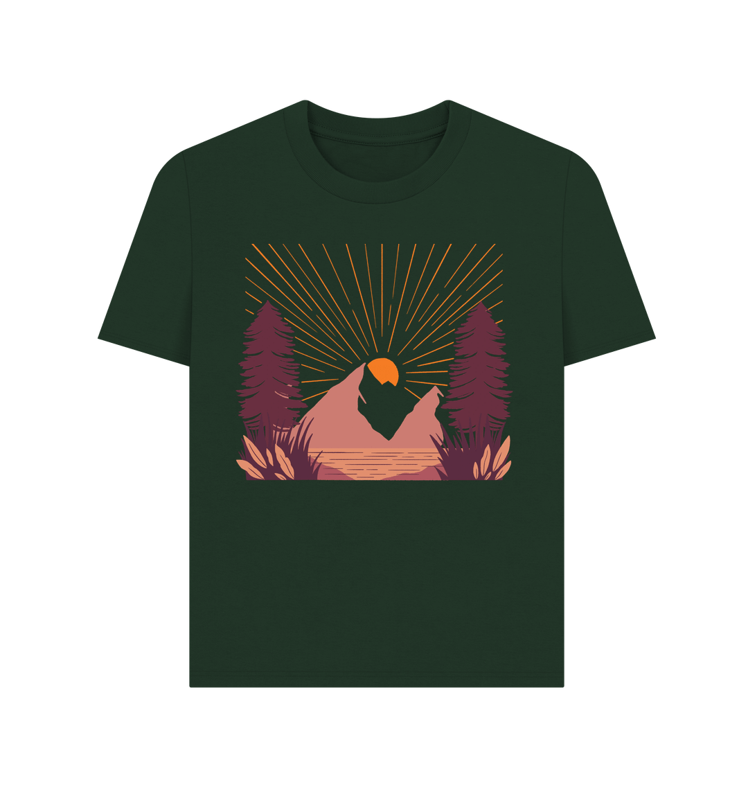 Evergreen Sun And Mountains Tee