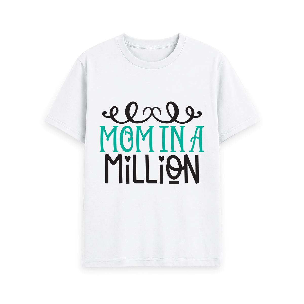 White Printed T-shirt Front