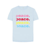 Sky Blue Peace Relaxed Tee