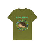 Moss Green BE COOL. BE HEDGY TEE