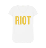 White Riot V Kneck Tee