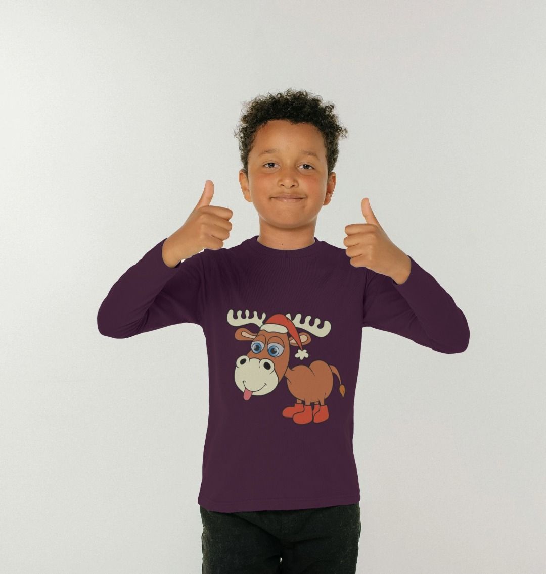 Cheeky Christmas Reindeer Long Sleeves Tee