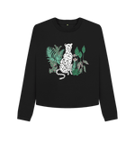 Black Printed Boxy Jumpers Front