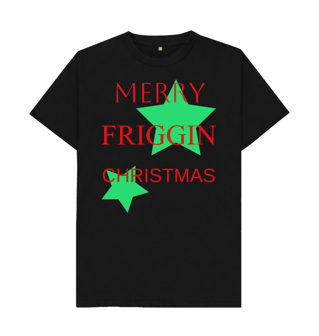 Black Merry Friggin Christmas Tee