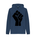 Navy Printed Hoody Front