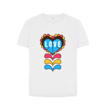 White Pride Love Relaxed Fit Tee