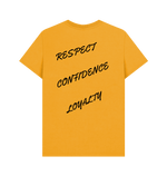 Mustard Printed T-shirt Back