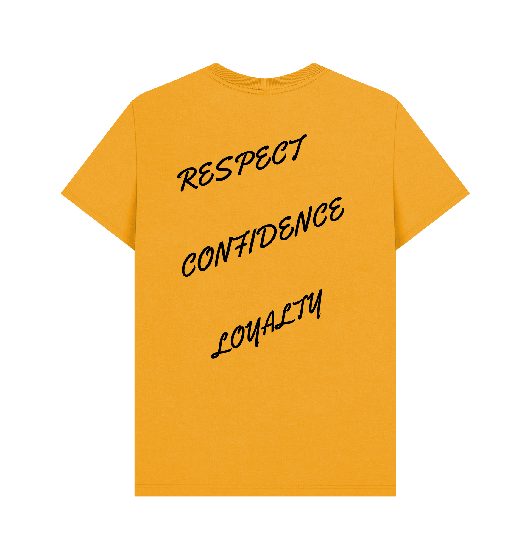 Mustard Printed T-shirt Back