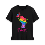 Black Printed T-shirt Front