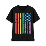 Black Printed T-shirt Front