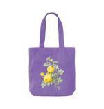 Violet Yellow Rose Twill Tote Bag