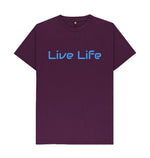 Purple Live Life Tee