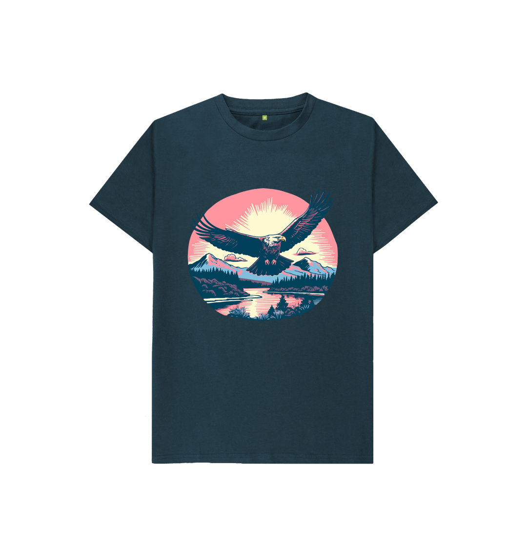 Denim Blue Flying Eagle Tee