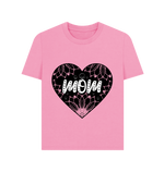 Rose Pink Printed T-shirt Front