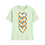Pastel Green Printed T-shirt Front