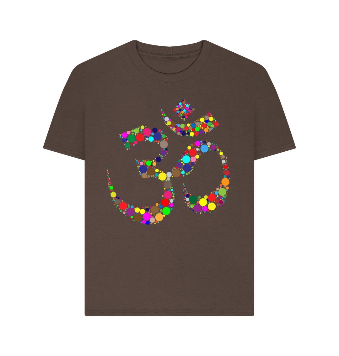 Chocolate Colourful Om Tee