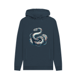 Navy Patterned Snake Hoodie