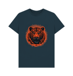 Denim Blue Orange Tiger Tee