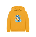 Mustard Cute Dolphin Hoodie