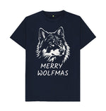 Navy Blue Merry Wolfmas Tee