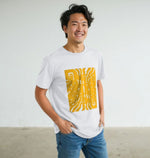 Golden Labyrinth tee showcasing premium quality and stylish Love Your Swagger design for confident fashion lovers
