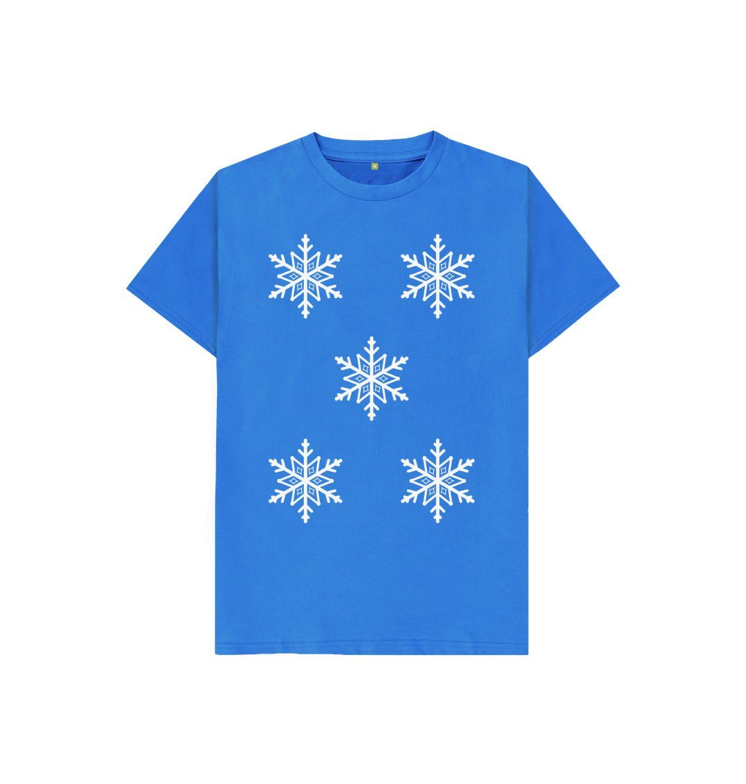 Bright Blue Snowflakes Tee