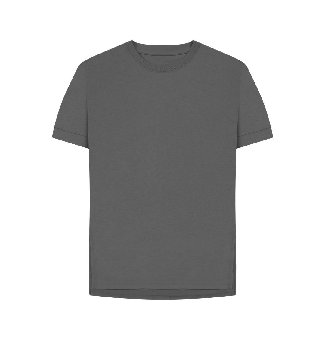 Slate Grey Plain Relaxed Fit Tee