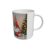 White Christmas Gnome Ceramic Mug