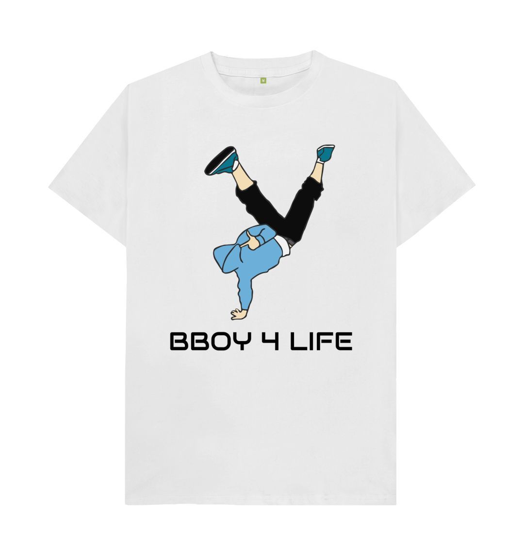 White BBOY 4 LIFE Tee