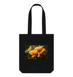 Black Peonies Shopper Tote