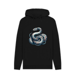 Black Patterned Snake Hoodie