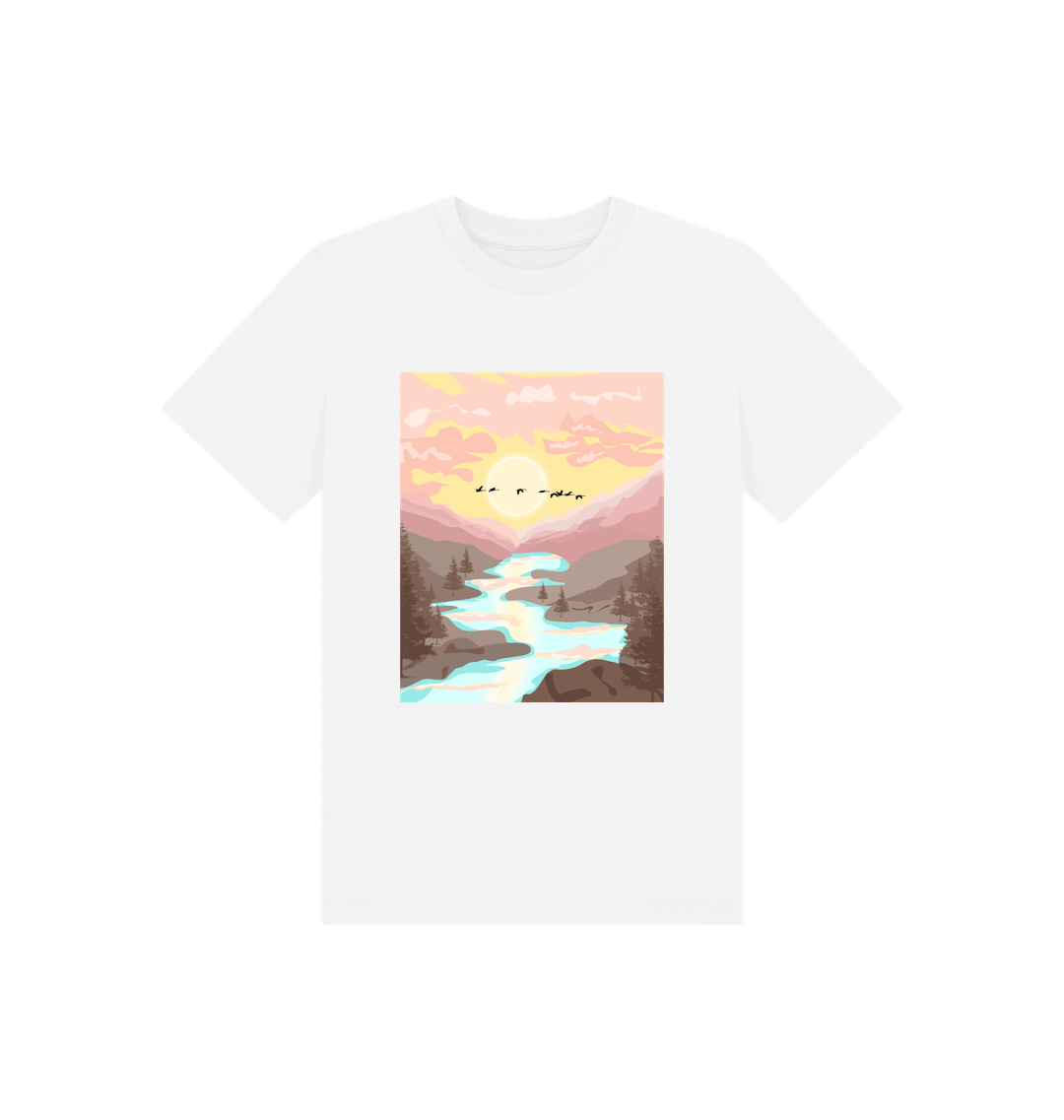 Stylish Mountains Tee showcasing modern swagger with a bold mountain design for outdoor enthusiasts