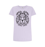 Violet Geometric Lion Tee Dress