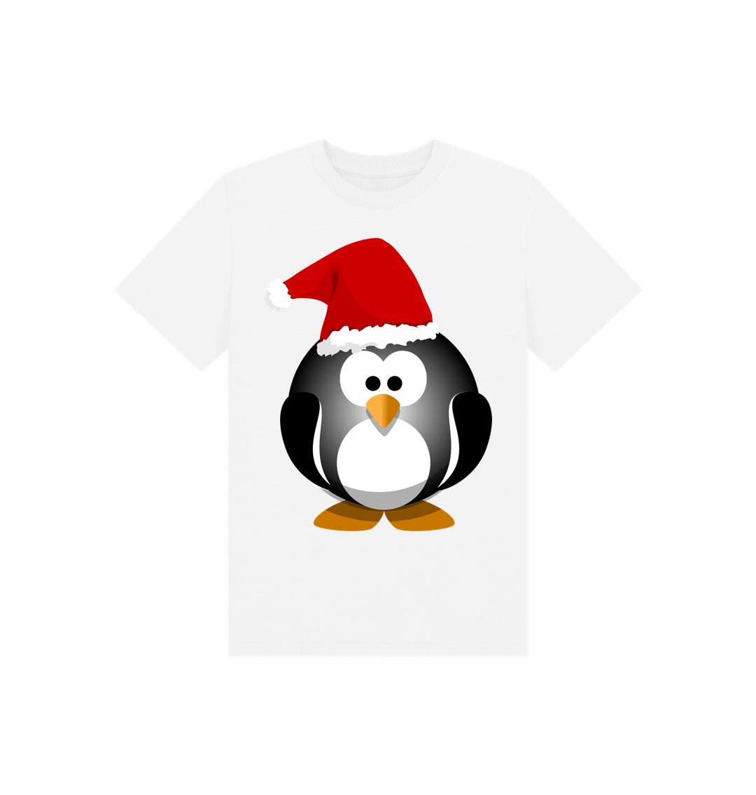 White Christmas Fun Penguin Tee