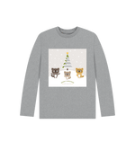 Athletic Grey Adorable Christmas Long Sleeves Tee