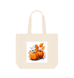 Natural Pumpkins And Leaves Shopper Tote