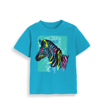 Organic Surf Blue Baby Zebra Tee