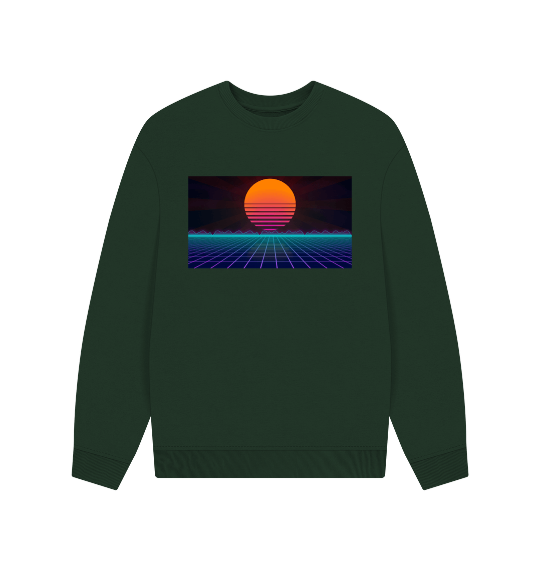 Evergreen Oversized Sunset Sweatshirt