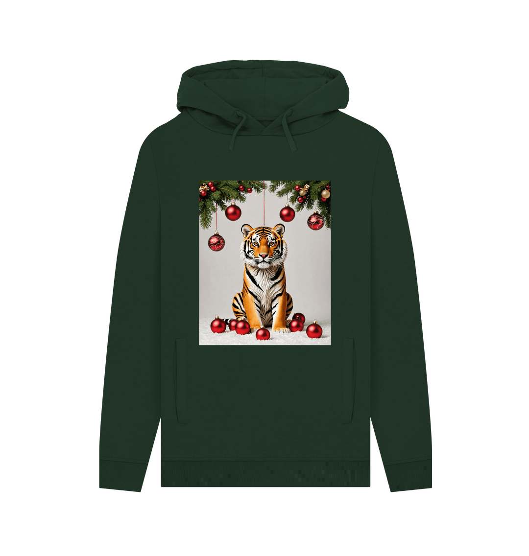 Evergreen Christmas Tiger Hoodie