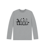 Athletic Grey Christmas Gnome Long Sleeves Tee